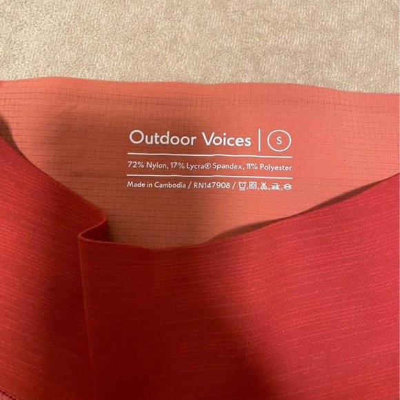 Cropped OUTDOOR VOICES Size S Leggings - Picture 4 of 4